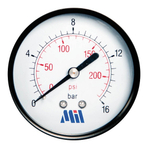 Манометр с задним подключением 1/4" (50/10 бар) Millennium