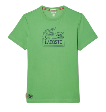 Теннисная футболка Lacoste Ultra-Dry Sport Roland Garros Edition - green