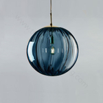 Pendant design lamp Melon  ( Blue )