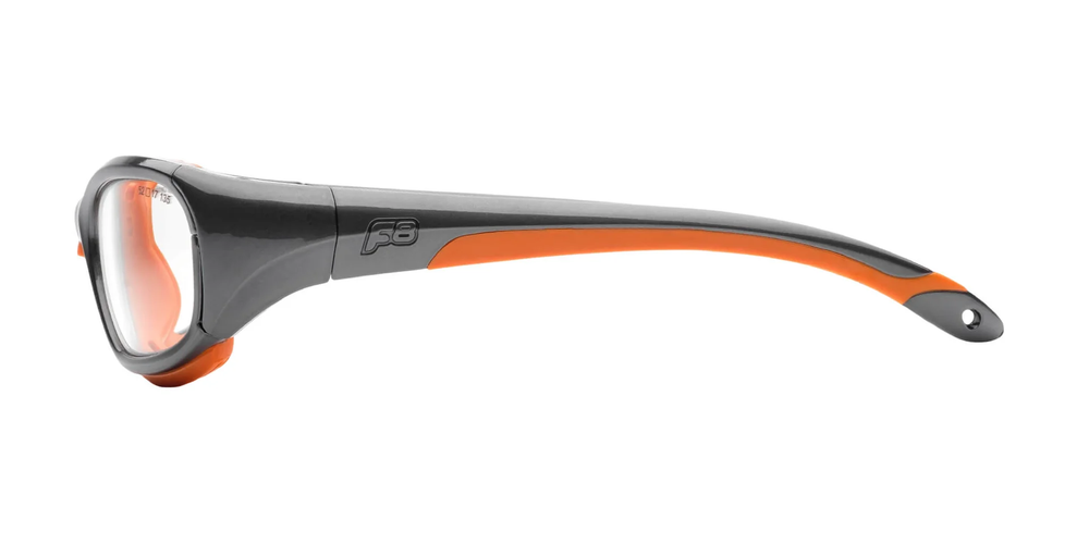Спортивные очки с диоптриями Rec Specs / Slam / Shiny Grey / Orange / для подростков старше 10 лет