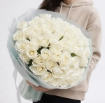 Букет "Sensual Lady white roses"