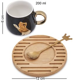 GAEM Art MUG-414/4 Чайная пара «Кошечка»