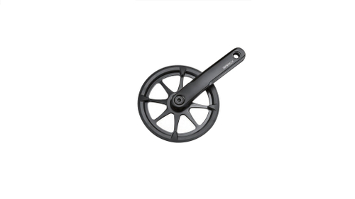 Система SAMOX LifeStyle 1/2"x3/32", 42T, сталь, защита, 165мм алюминий, квадрат, черная