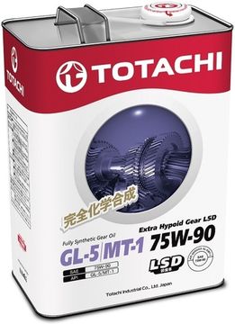 Extra Hypoid Gear LSD 75W-90 GL-5 / MT-1 TOTACHI масло трансмиссионное для МКПП  (4 Литра)