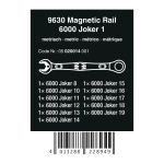 Набор комбинированных гаечных ключей с трещоткой Joker WERA 05020014001