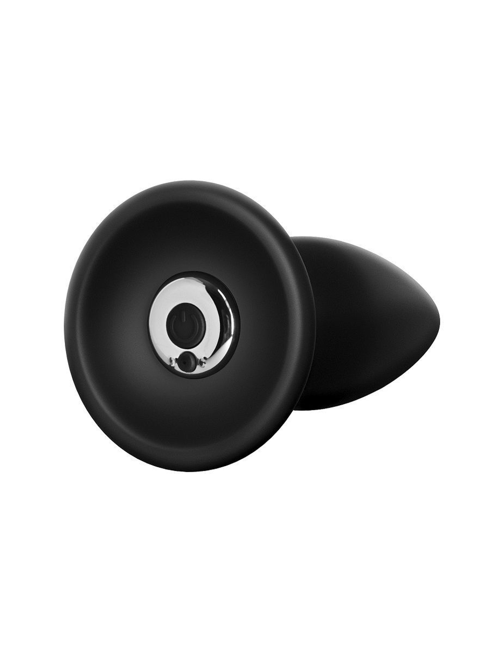 Чёрная большая анальная вибропробка Large Rechargeable Anal Plug - 13,5 см. (Цвет: черный)
