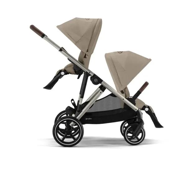 Коляска для двойни 2 в 1 Cybex Gazelle S (Almond beige)