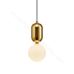 Pendant design lamp Aballs  by Parachilna (Gold,  D15)