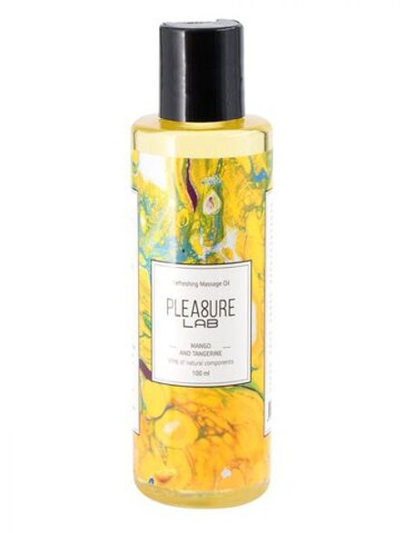 Массажное масло Pleasure Lab Refreshing с ароматом манго и мандарина - 100 мл.