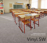 Напольное покрытие Vinyl SW - Flex Line КМ2, белый, рулон 20м