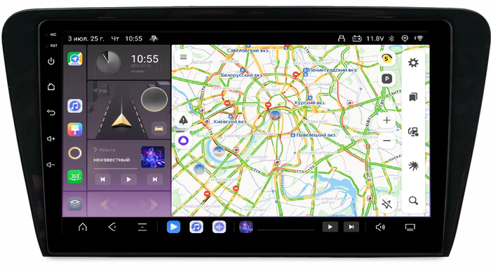 Магнитола для Skoda Octavia A7 2013-2020 - Kuberg OL-1916 QLed, Android 13, Быстрейшая, CarPlay, SIM-слот
