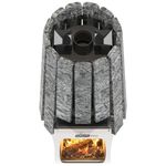 Дровяная банная печь Grill'D Cometa Vega 240 Short Max Stone Pro (Серпентинит)