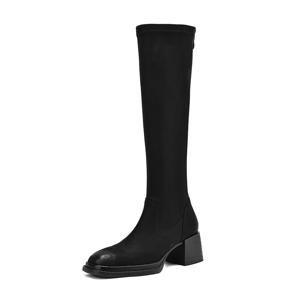 Hankermeet Suede Knee high Boots 5.5CM Women"s