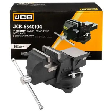Тиски стальные поворотные с наковальней 4''- 100 мм JCB JCB-6540104