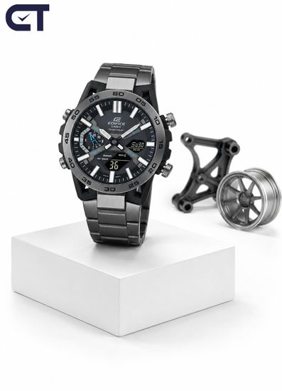Casio ECB-2000DC-1ADF мужские часы — карбоновый EDIFICE SOSPENSIONE с Tough Solar и Bluetooth
