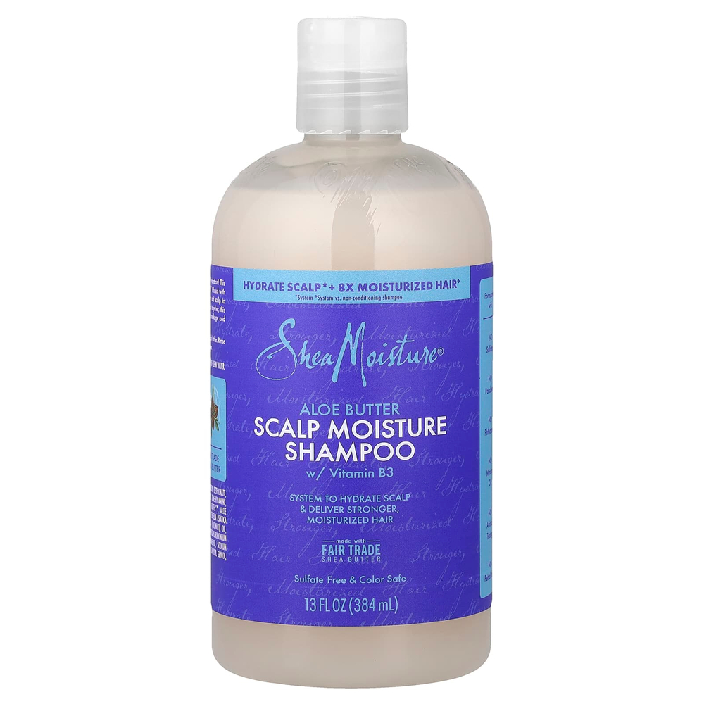 SheaMoisture, Увлажняющий шампунь для кожи головы, масло алоэ, 384 мл (13 жидк. унц.)
