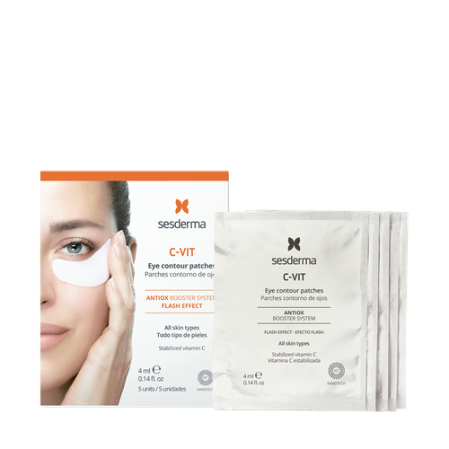 Sesderma Eye Contour Patches | Патчи для контура вокруг глаз с витамином С, 1 упаковка х 5 шт.