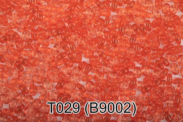 Бисер Gamma Twin 2.5х5 мм, 50 г, T029 бл.красный, B9002, 321-96001