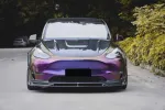 Карбоновый обвес для Tesla Model Y 2024+ тесла Губа бампера Капот Накладки на воздухозаборники юбки Расширители арок