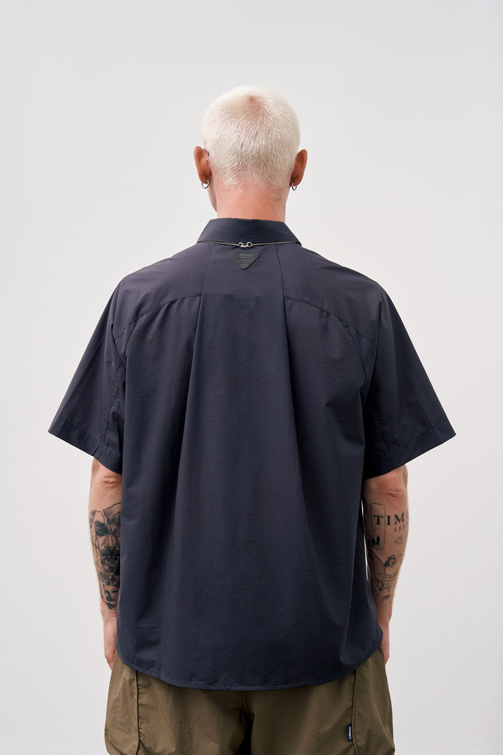 Рубашка Blue Monte Lightweight and Breathable Short-Sleeved Shirt "Cliff Gray"