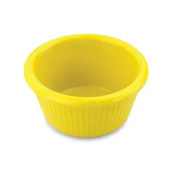 Соусник 80 мл d 7,9 см h4 см круглый пластик желтый P.L. Proff Cuisine