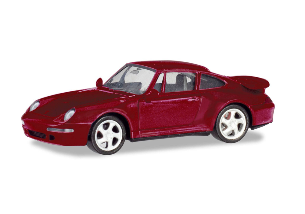 Автомобиль Porsche 911 Turbo (993), красный металлик