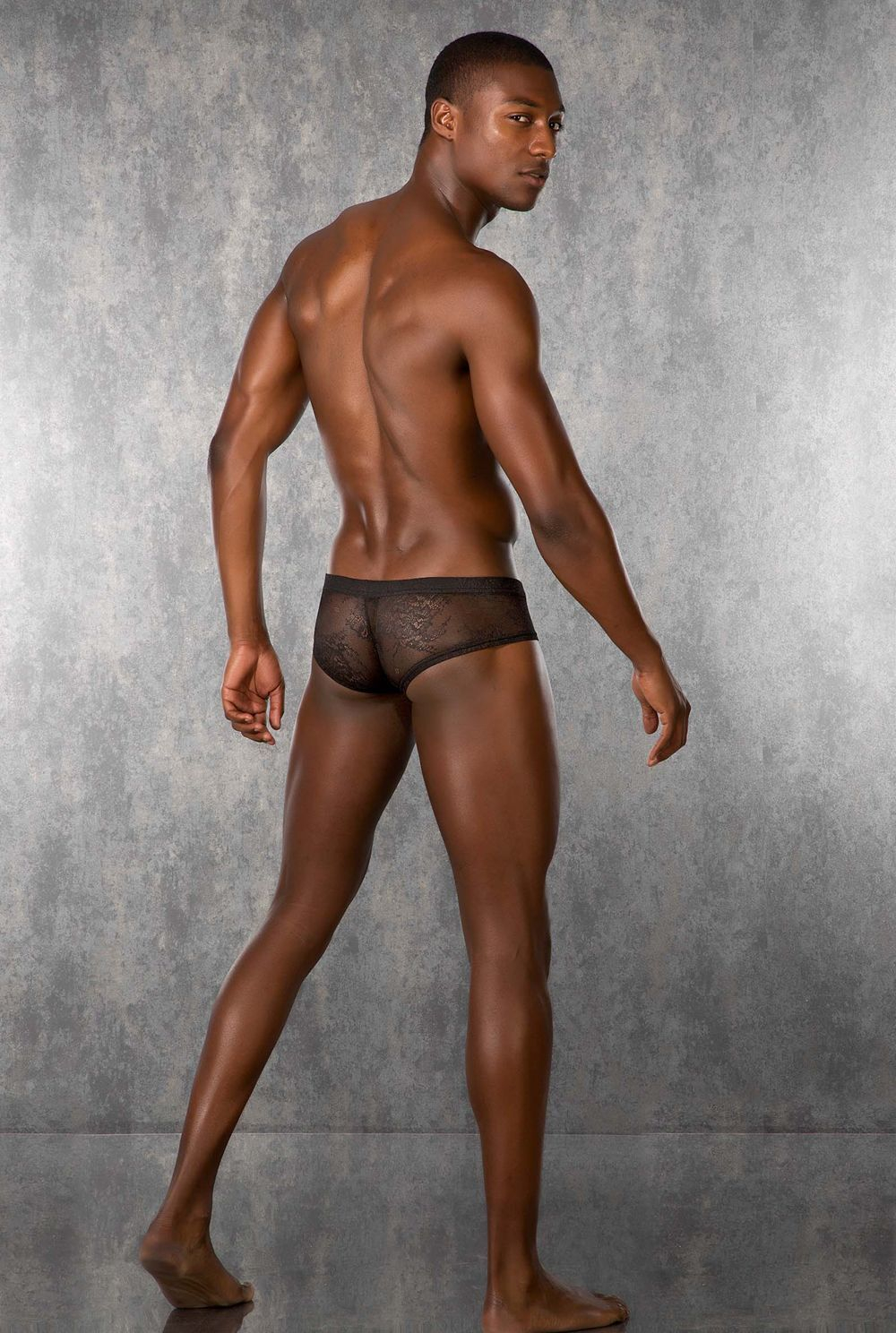 Черные укороченные ажурные боксеры Doreanse Black Lace (Размер: S) (Цвет: черный)