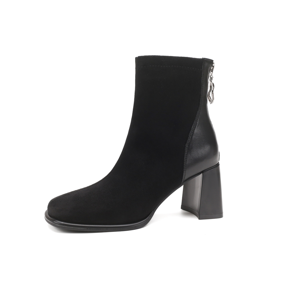 SAFIYA Stretch & Sock Boots Women"s Black/Brown