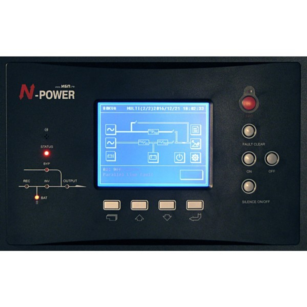 ИБП с двойным преобразованием N-Power Power-Vision Black W20 3/3 ─ трехфазный ИБП 20 кВА