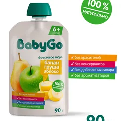 Пюре BabyGo Фруктовый салатик с 6 мес 90 г