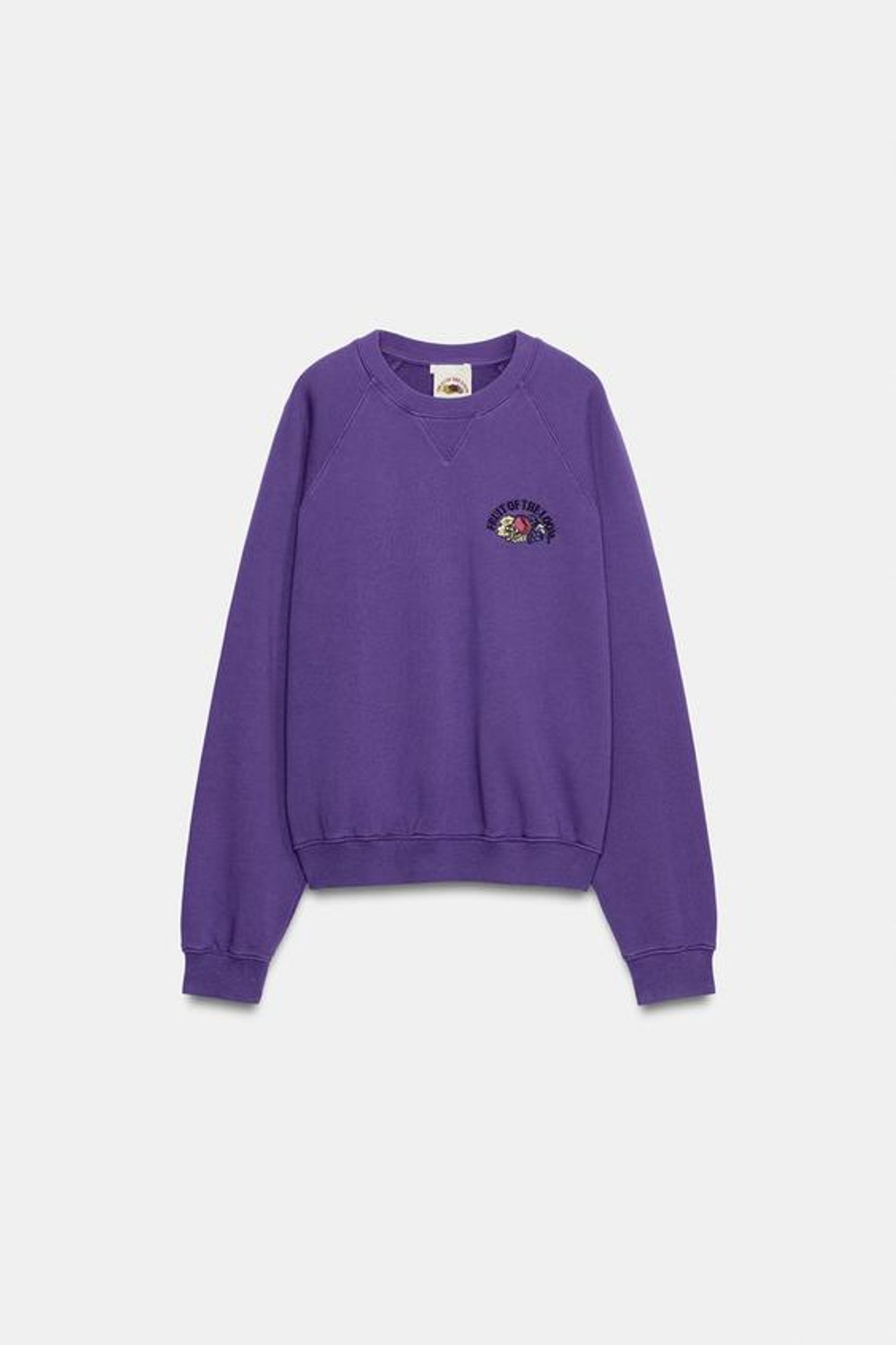 ZARA - FRUIT OF THE LOOM™ ТОЛСТОВКА С ЭФФЕКТОМ ПОТЕРТОСТИ, СИРЕНЕВЫЙ