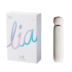 Бежевый вакуумный клиторальный стимулятор 12,6см Zalo Lia Suction Massager Floral White