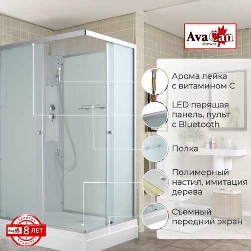 Душевая кабина AvaCan (АваКан) CK2911N с низким поддоном, 110х90х203