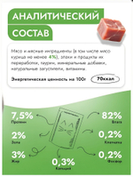 Влажный корм Best Dinner Базис полнорационный для кошек всех пород, курица, кусочки в соусе 75гр