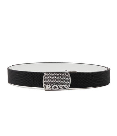 Двухсторонний кожаный ремень Golf Plaq BOSS BLACK - черный(50503383)