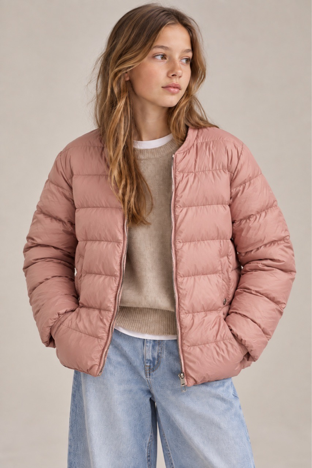 Пуховая куртка Massimo Dutti 2х сторонняя, 140