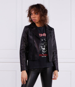 Кожаная куртка The Kooples - черный(FCUI25009K)