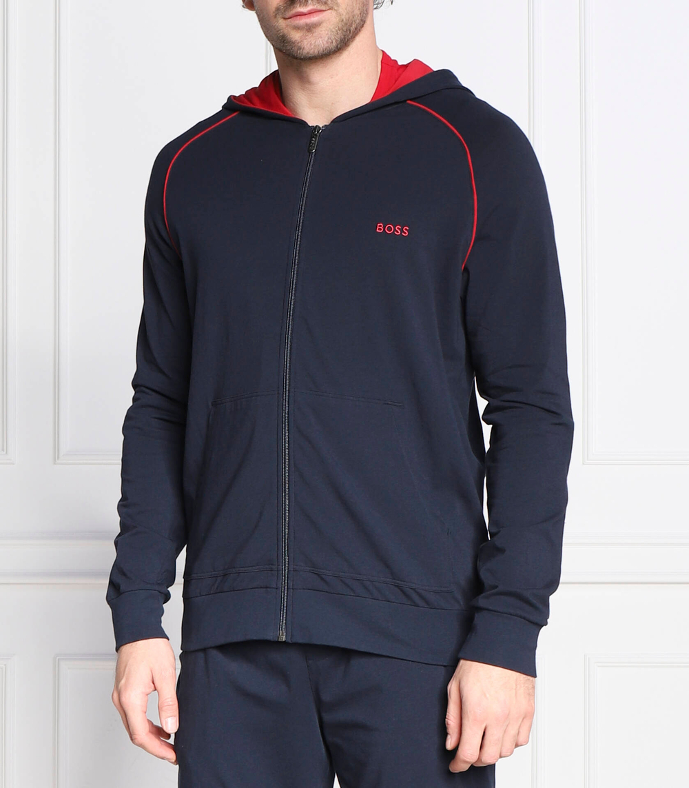 Худи mix&match jacket h BOSS BLACK - темно-синий(50469581)