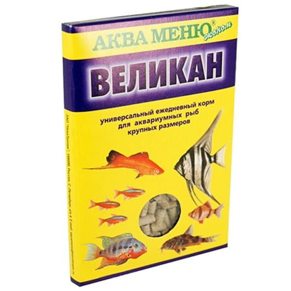 АКВА МЕНЮ Великан, Корм для рыб, 35г АКВА МЕНЮ Великан, Корм для рыб, 35г