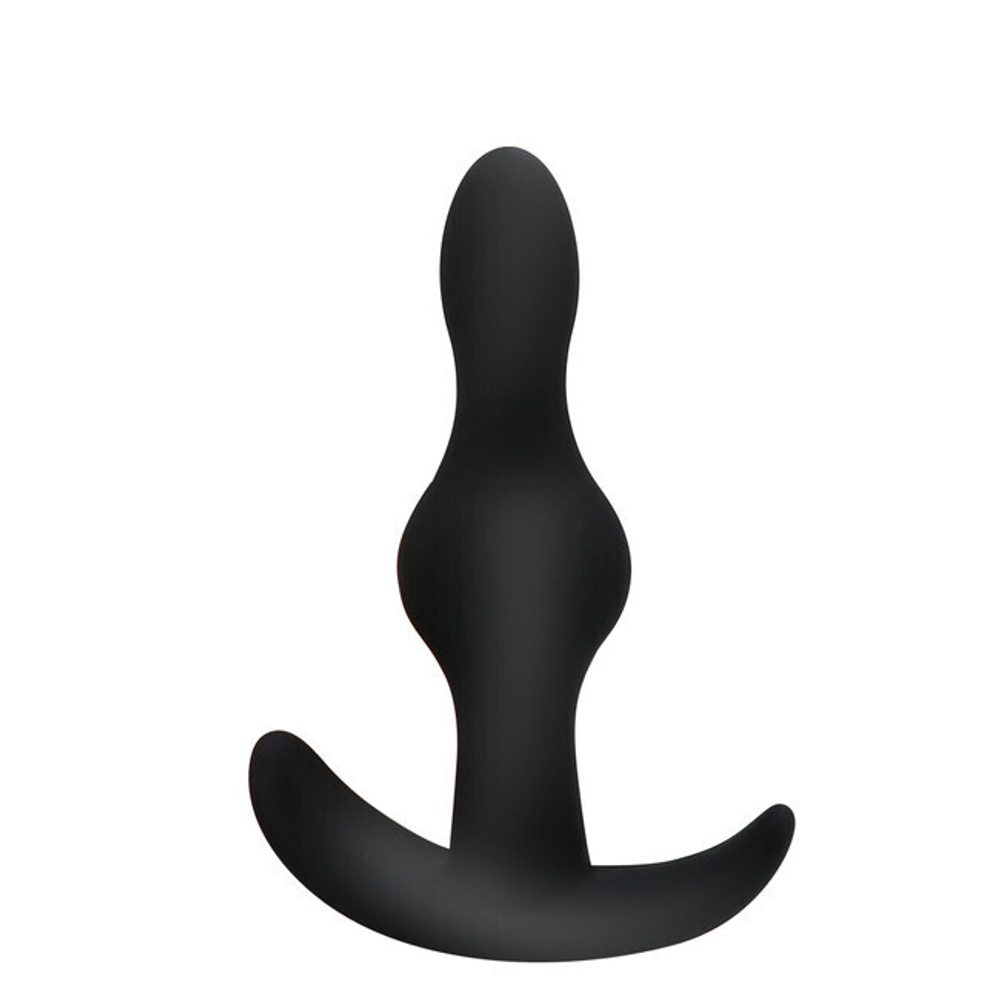 Силиконовая анальная пробка для ношения ONJOY Silicone Collection (Цвет: черный)