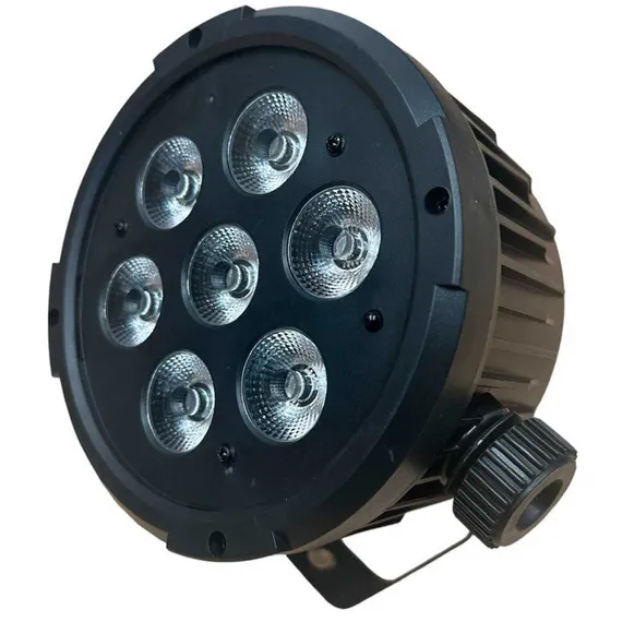 SHOWLIGHT LED SPOT 7x8W - Прожектор заливного света 7x8W RGBWA+UV, Пульт ДУ в комплекте, угол 45°,