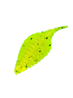 Приманка ZUB-POLLYWOG 40мм(1,5")-12шт, (цвет 310) желтый с блестками