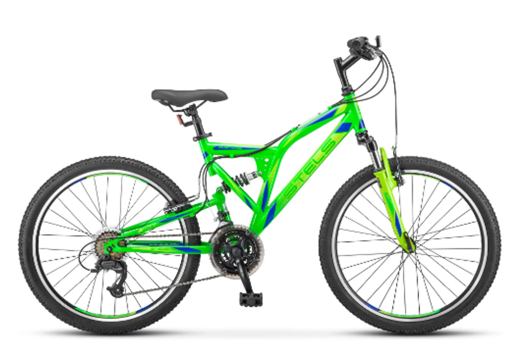 Велосипед 24" Stels MUSTANG V-br,цвет Неоново-зелёный