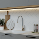 Смеситель для кухни 35к MIXLINE МЛ35-093(ML35-093) гибкий излив, б/отв, боковая, серый