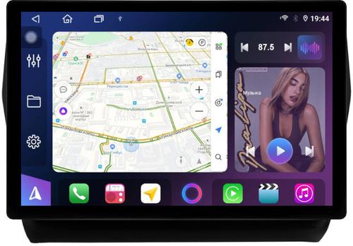 Магнитола для Suzuki Swift 5 2016-2023 (рамка матовая 9) - FarCar GX877 монитор 13" 2K QLED на Android 14, S500+TS20, Быстрейшая,  CarPlay, 4G SIM-слот