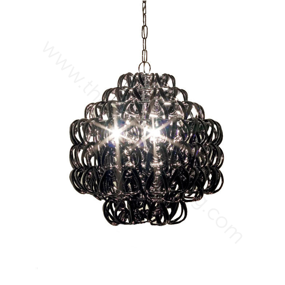 Pendant design lamp Giogali SP 3E by Vistosi (Black)