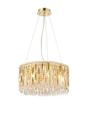 Люстра подвесная NewRgy M27-ф500*H250 H GOLD, 8×40 Вт, золотая