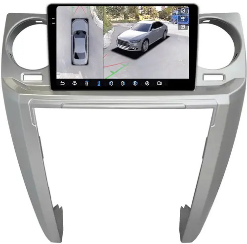 Магнитола для Land Rover Discovery 3 2005-2009 (прямые углы) - FarCar BX9-360-9603A монитор 9.5" 2K QLED на Android 13, Быстрая, CarPlay, 4G SIM-слот, 4 камеры в комплекте