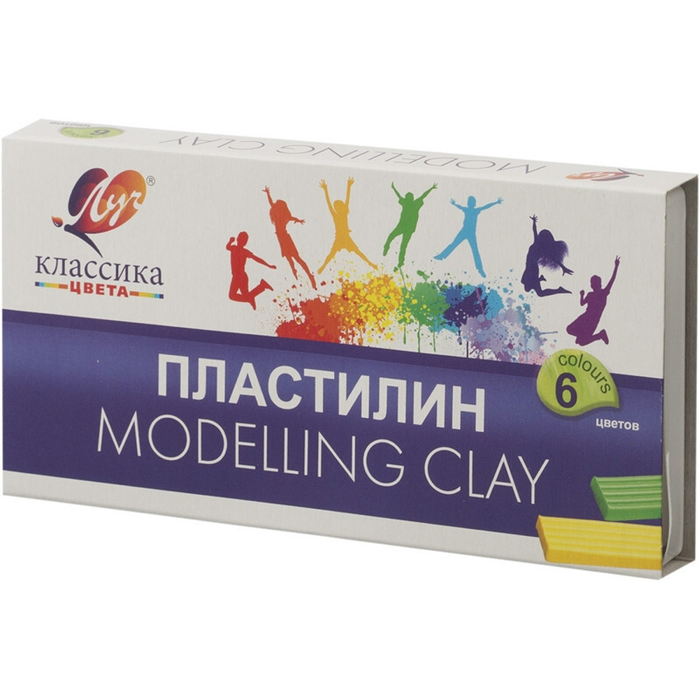 Луч Пластилин 06цв 120г "Классика" стек карт упак ЛУЧ И