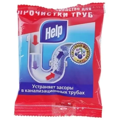 Порошок для прочистки труб HELP 90 гр